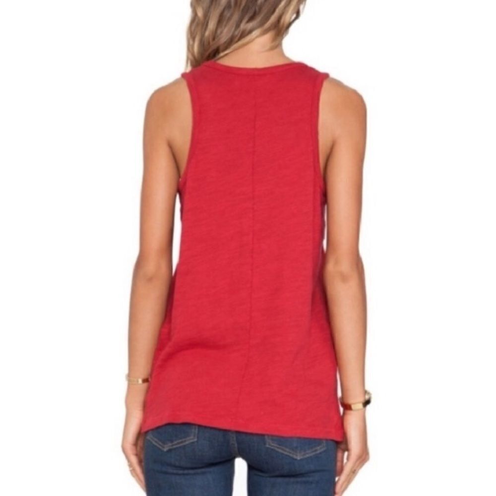 Rag & Bone Cast Quilted 5 Tank Red - Picture 4 of 10